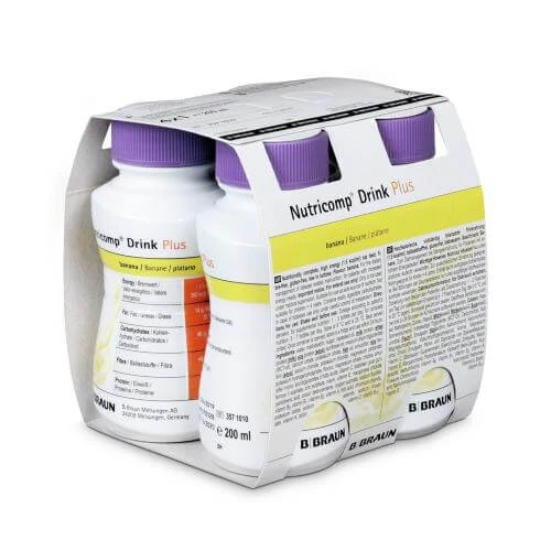 NUTRICOMP DRINK PLUS Bananengeschmack, 4x200ml