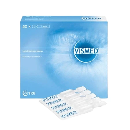 Vismed gotas oculares hidratantes 0,18 %, 20 x 0,3 ml