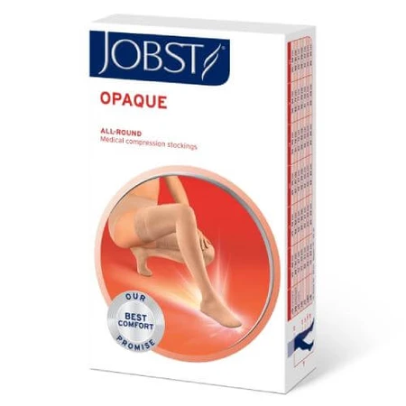JOBST OPAQUE ciorapi lungi de compresie CCL1 negru, mărimea 6 OP