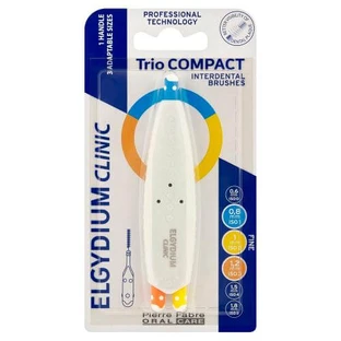 Elgydium Clinic Trio Compact Periuta de dinti 0.8/1/1.2mm, 1 buc.