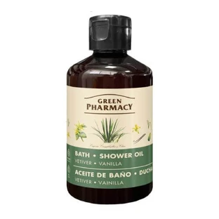 GREEN PHARMACY Huile de bain et de douche au vétiver et à la vanille, 250ml