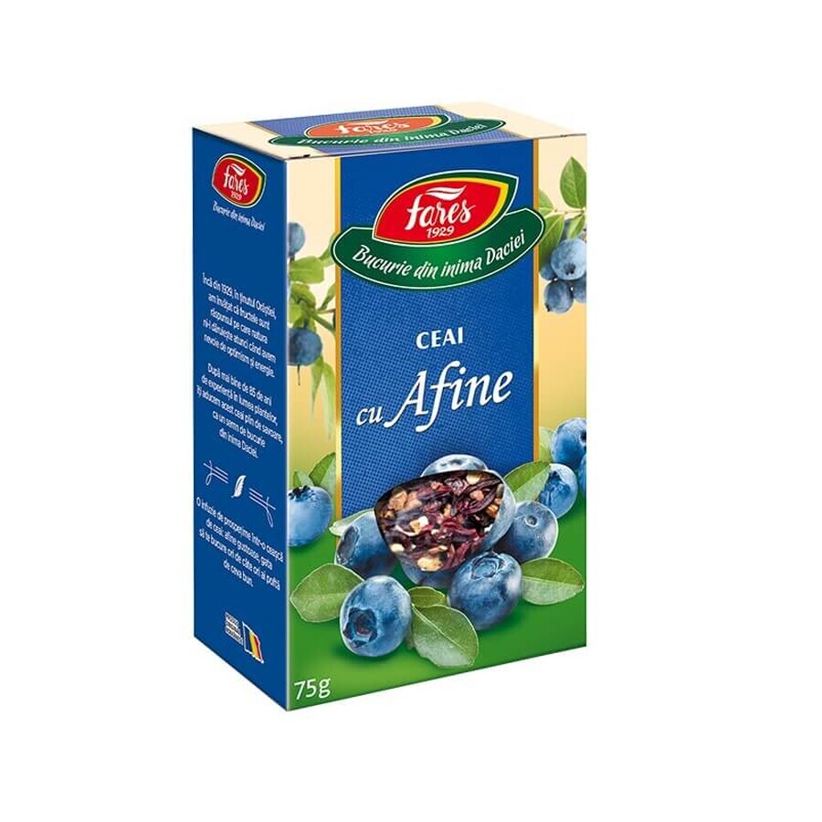 Ceai cu afine Aromfruct, 75 g, Fares