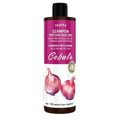 VENITA Trichology Shampoo für fettiges, zum Ausfallen neigendes Haar Zwiebel, 300ml