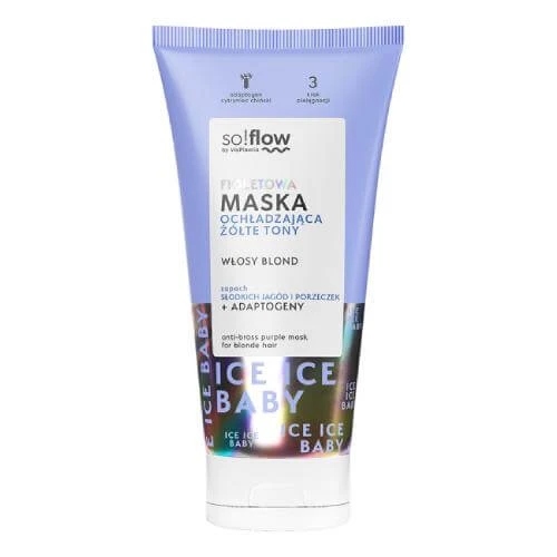 so!flow by Vis Plantis Violette Maske zur Abkühlung von Gelbtönen für blondes Haar, 200ml
