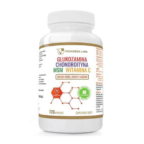 Fortschritt Labs Glucosamin, Chondroitin, MSM, Vitamin C, 120 Kapseln