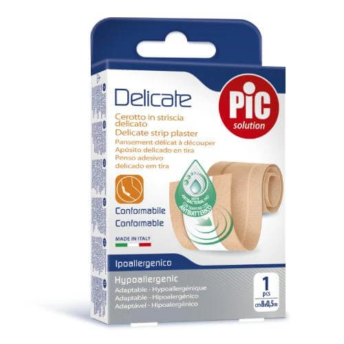 PIC Zartes antibakterielles Schneidepflaster 8x50cm beige