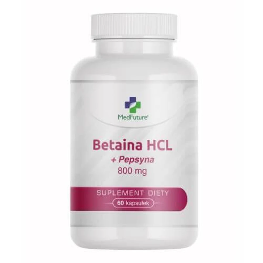 MedFuture Betaina HCL + Pepsina, 60 capsule