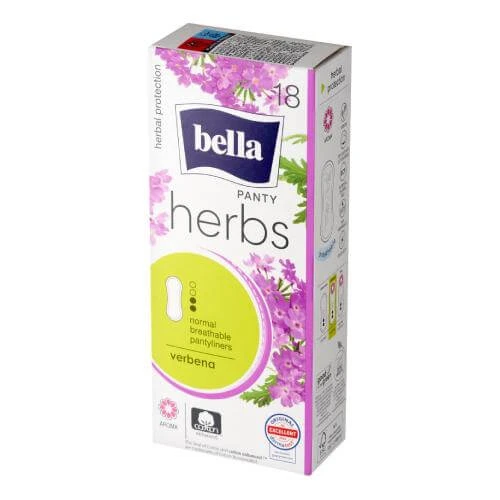 BELLA Herbs Panty Normal Verbena Ultradünne Damenbinden, 18 Stk
