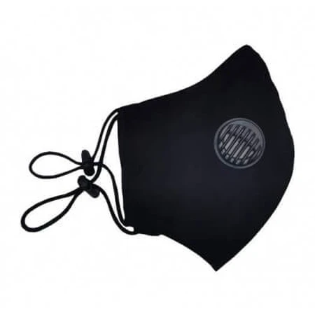 Olmed katoenen masker zwart +1 filter maat S/M