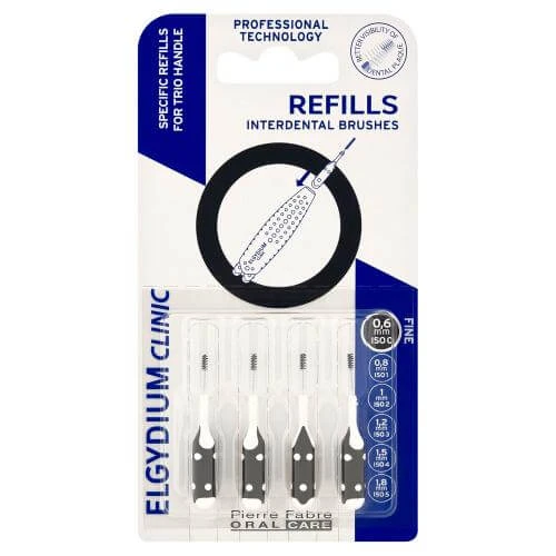 Elgydium Clinic Refills Interdentalbürstenminen 0,6 mm, 4 Stück