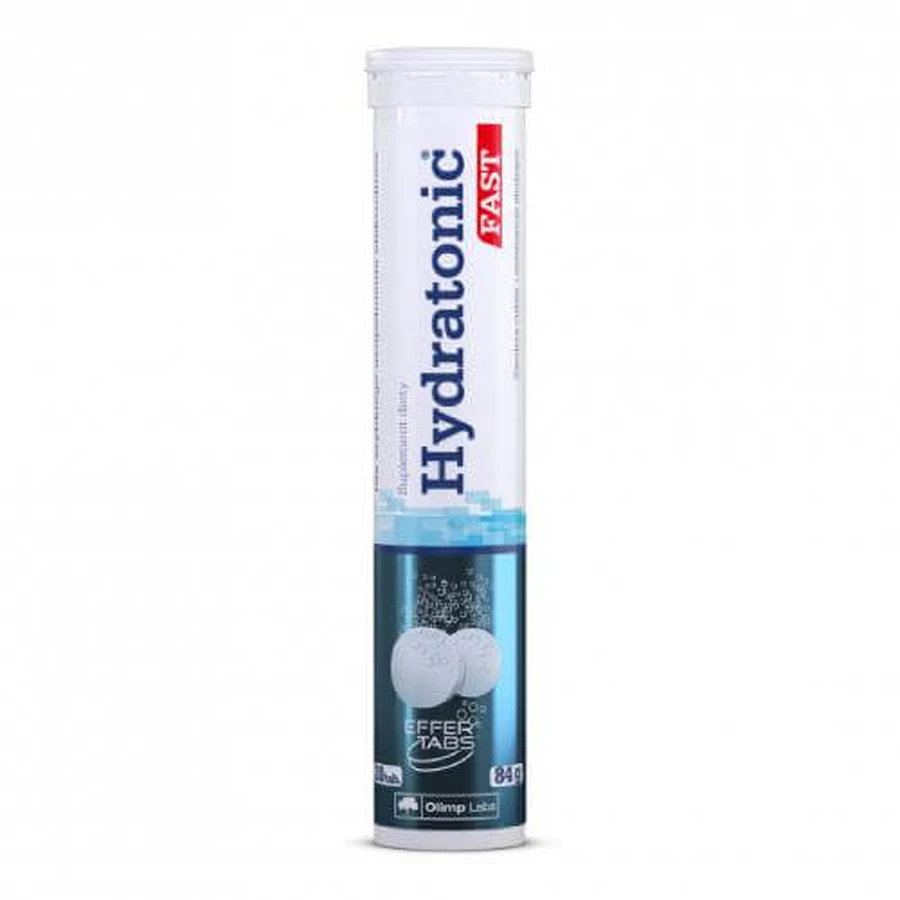 Olimp HYDRATONIC FAST - zorgt voor elektrolytenbalans (magnesiumsuppletie), 20 moussetabletten.