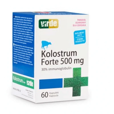 VIRDE Colostrum Forte 500 mg - 60 Kapseln Colostrum zur Stärkung der Immunität