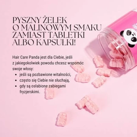 Noble Health Hair Care Panda, gelatine vegane, 300 g
