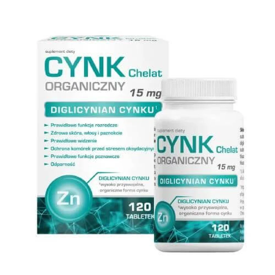 Home Pharmacy Zinco organico 15 mg, 120 compresse