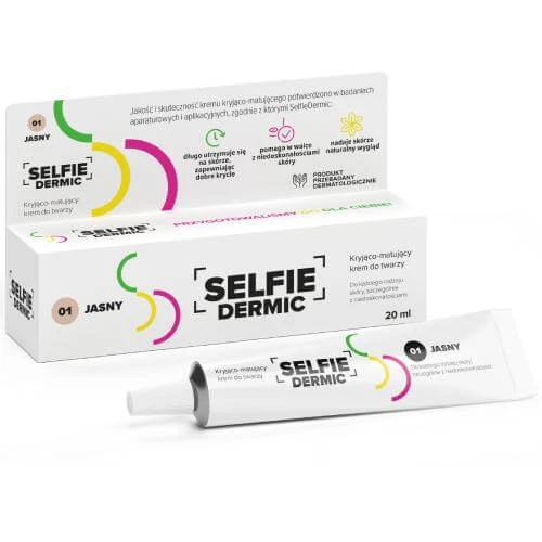SelfieDermic deckende mattierende Gesichtscreme 01 light, 20ml