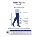 JOBST OPAQUE bas de compression long CCL1 naturel, taille 1 ZP