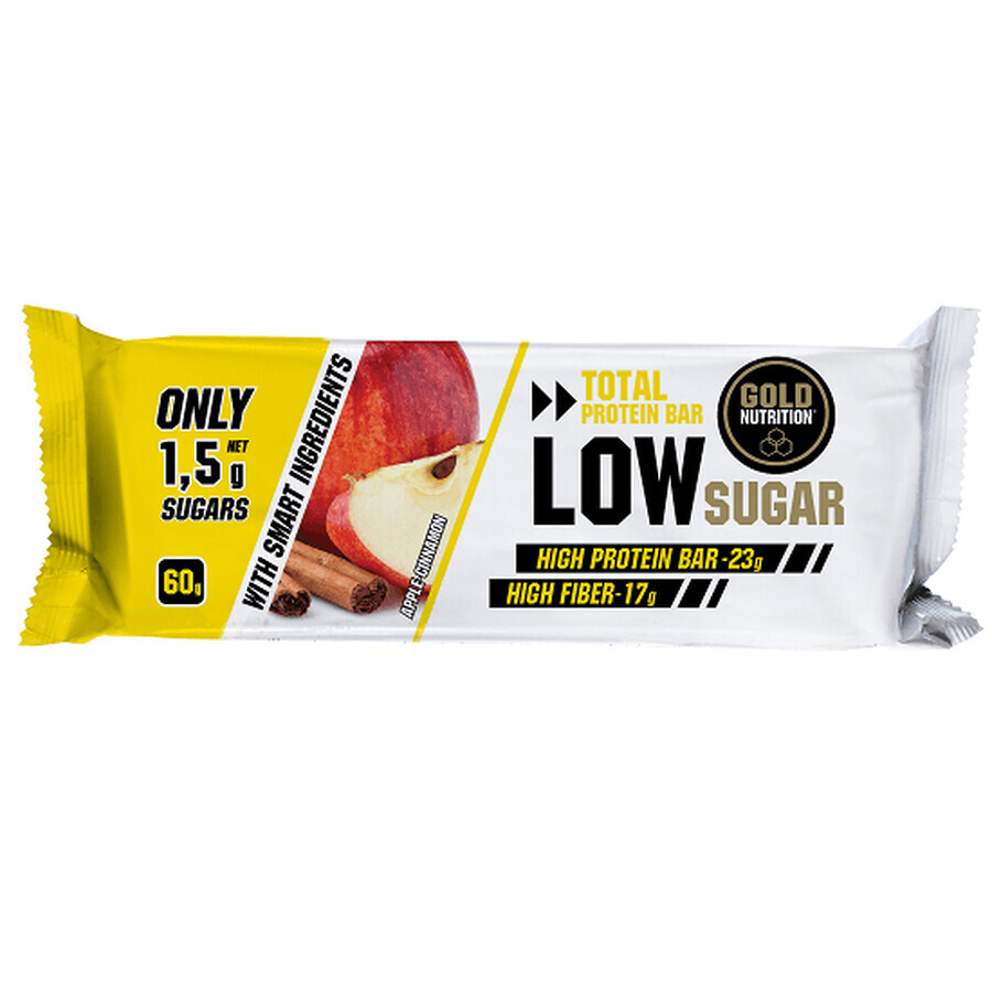 Protein Bar Low Sugar Mare si Scortisoara, 60 gr, Gold Nutrition