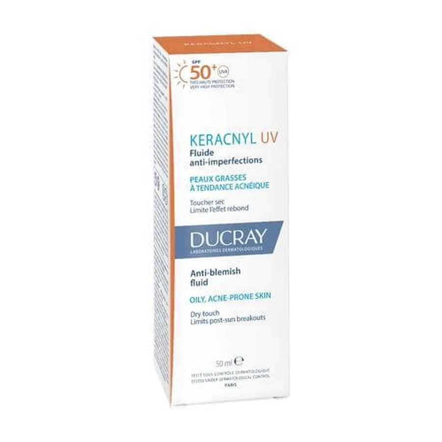 DUCRAY KERACNYL Fluid UV împotriva imperfecțiunilor SPF50+ 50ml
