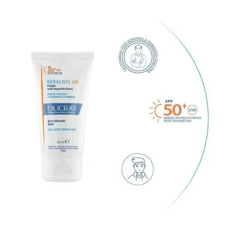 DUCRAY KERACNYL Fluid UV împotriva imperfecțiunilor SPF50+ 50ml