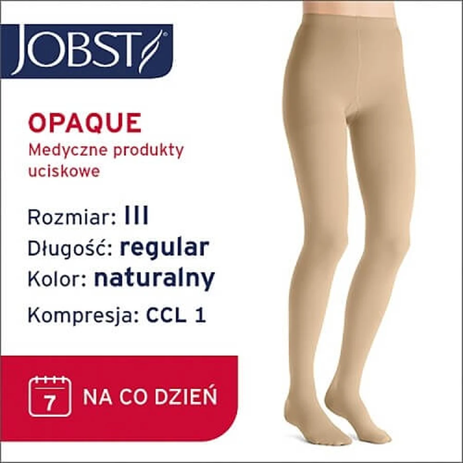 JOBST OPAQUE medias de compresión CCL1 natural, talla 3 ZP