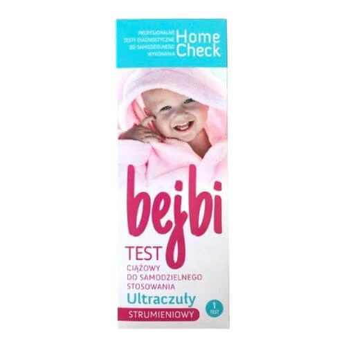 Home Check Bejbi Ultra-empfindlicher Streaming-Schwangerschaftstest, 1 Stück