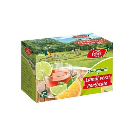 Tee mit Limette und Orange, 20 Portionsbeutel, Fares