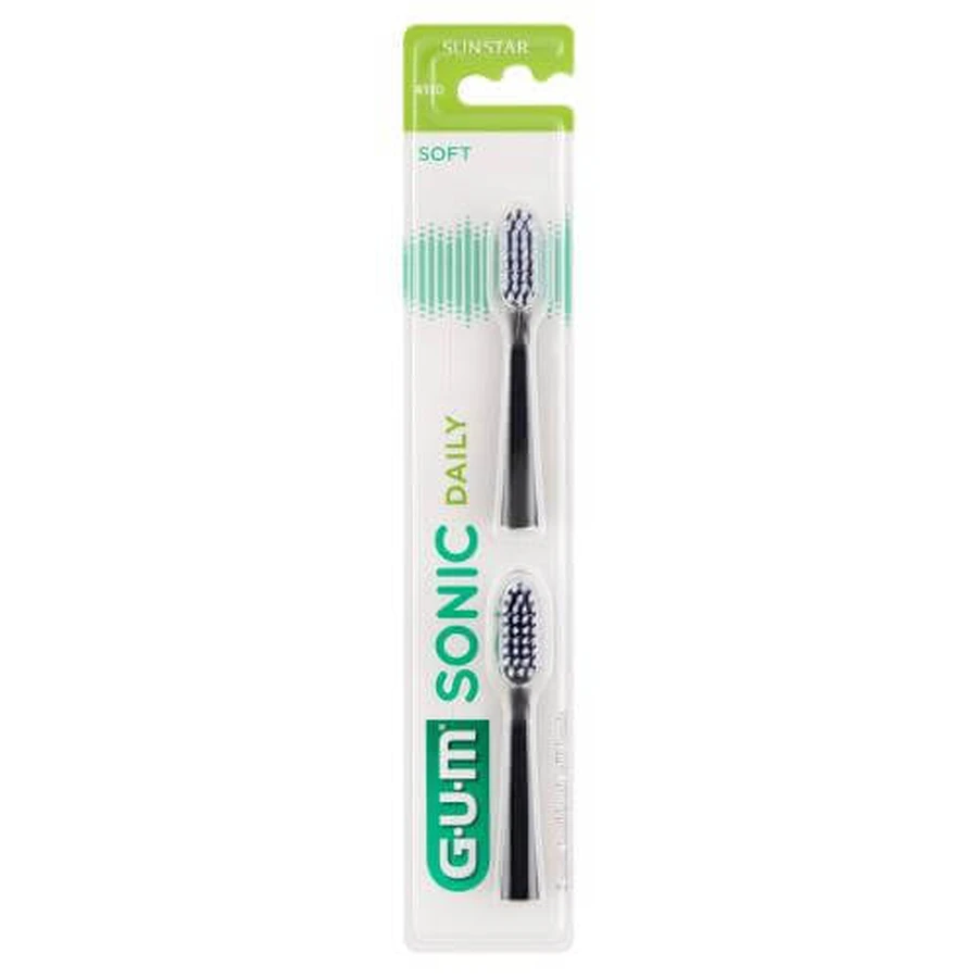 Sunstar Gum Sonic Daily Wymienne końcówki do szczoteczki sonicznej ActiVital czarne, 2szt: ceny i cechy