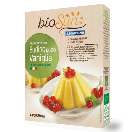 Eco Biosun glutenfreies Vanillepuddingpulver, 35 gr, S.Martino