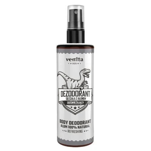 Venita Men Body Deodorant mit Alaun für Männer Erfrischend, 100 ml
