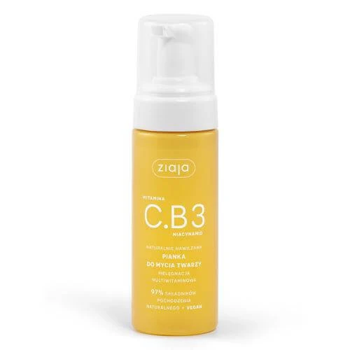 Ziaja Vitamin C.B3 Niacinamid Gesichtswaschschaum, 150 ml