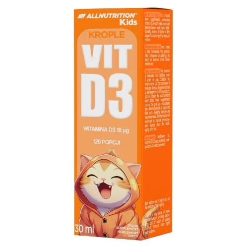 Allnutrition Kids Vit D3 Vitamin D3 Tropfen für Kinder, 30 ml