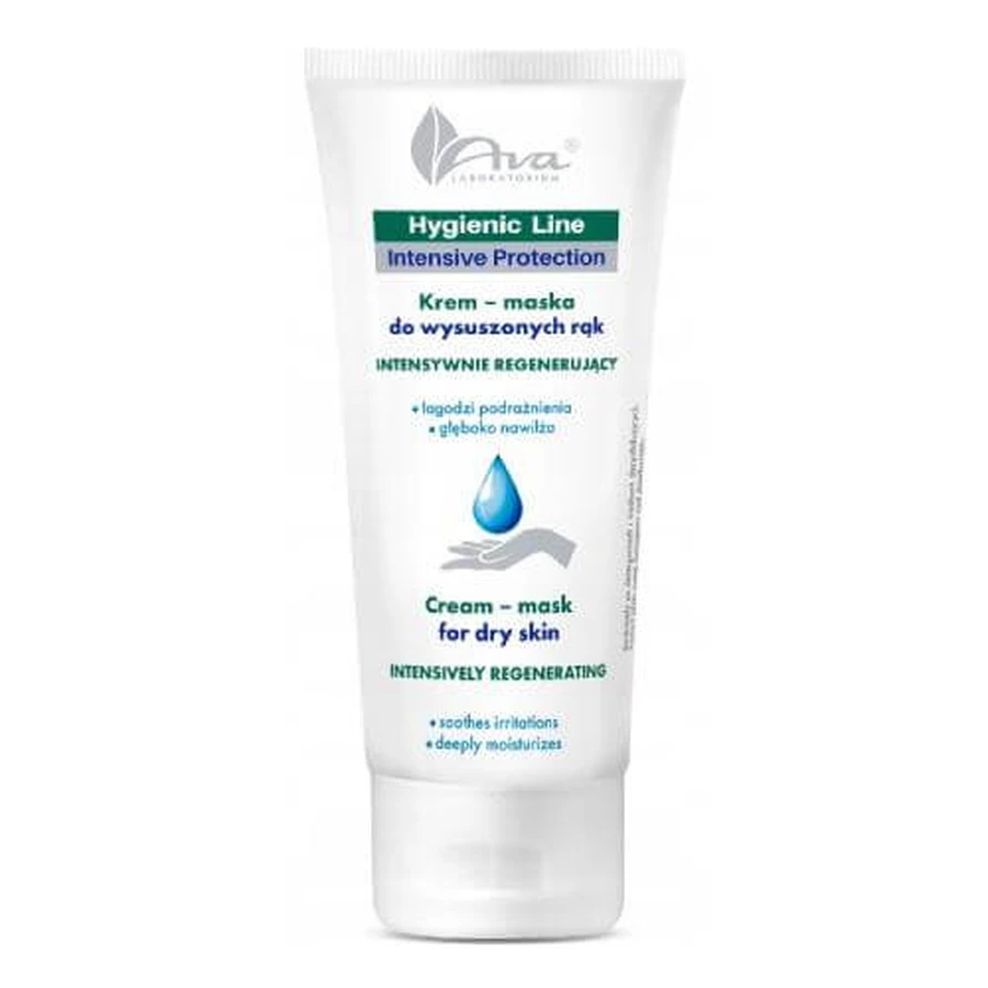 AVA Hygienic Line Cremă-mască pentru mâini uscate, 100ml