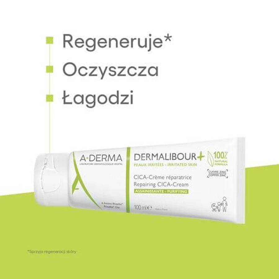 A-DERMA DERMALIBOUR+ CICA Cremă reparatoare, 100ml