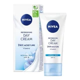 NIVEA Cremă de zi răcoritoare 24H Hydration SPF 15, 50 ml