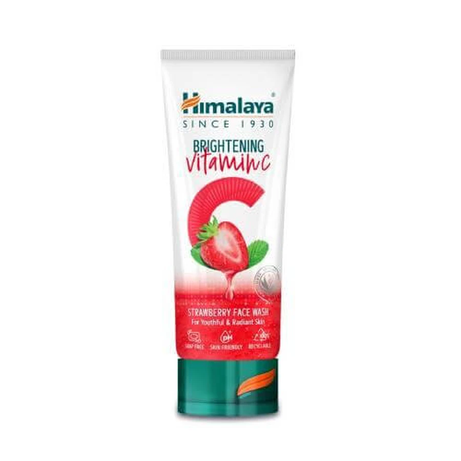 Gel de curățare facială Himalaya Strawberry cu vitamina C, 100 ml