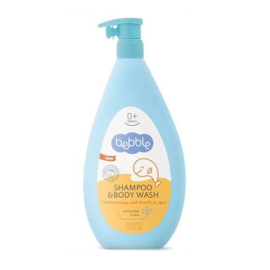 Champú y Gel de Baño BEBBLE Baby, 400ml