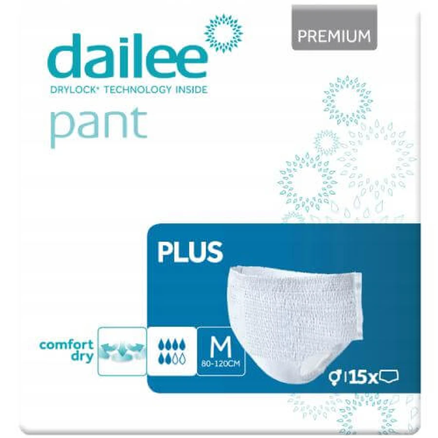 DAILEE Pant Premium Plus Absorbierende Höschen M, 15 Stück