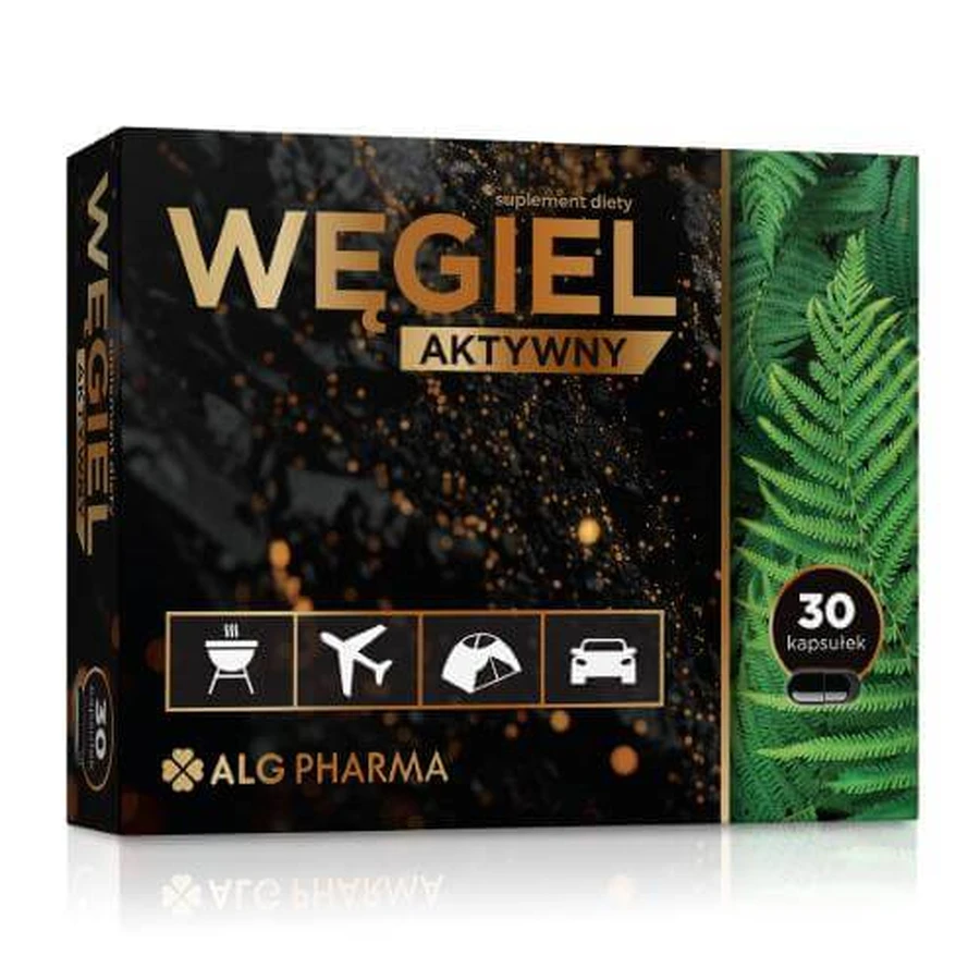 ALG PHARMA Cărbune activat, 30 caps