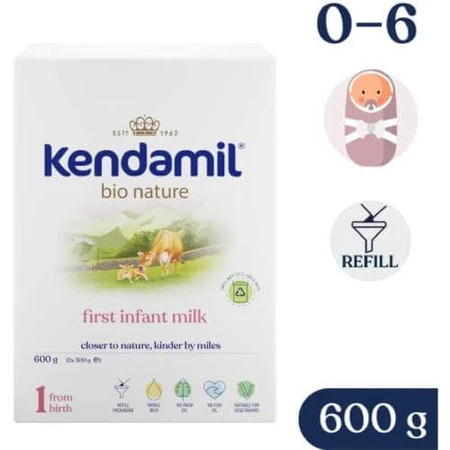Kendamil BIO Nature 1 lait en poudre pour bébés dès la naissance, 600 g
