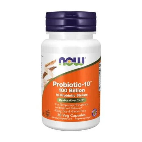 NOW FOODS Probiotic-10 100 Milliarden, 30 Kapseln