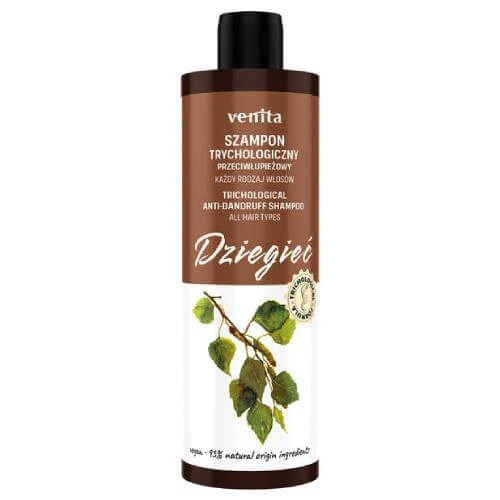 VENITA Trichologisches Anti-Schuppen-Haarshampoo mit Teer, 300 ml