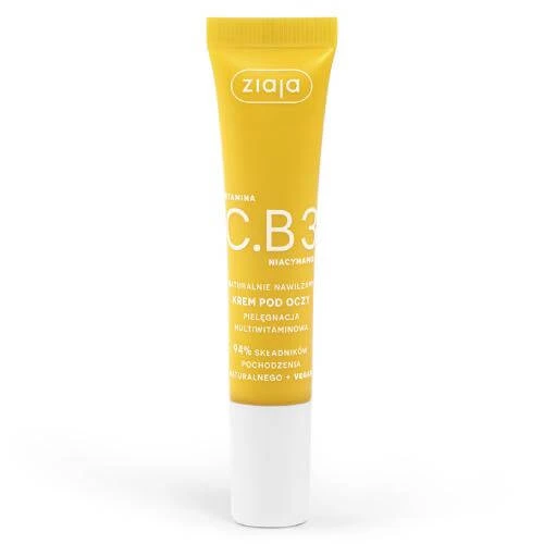 Ziaja Vitamin C.B3 Niacinamid Augencreme, 15 ml