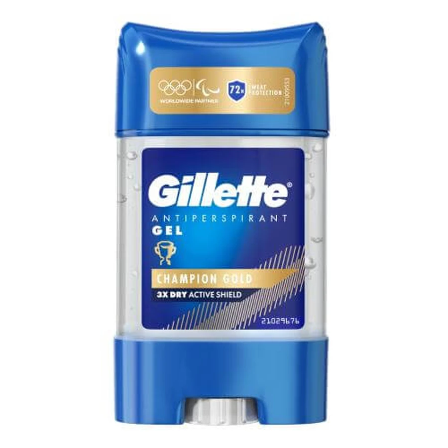 Gillette antiperspirant gel for men Champion Gold, 70 ml