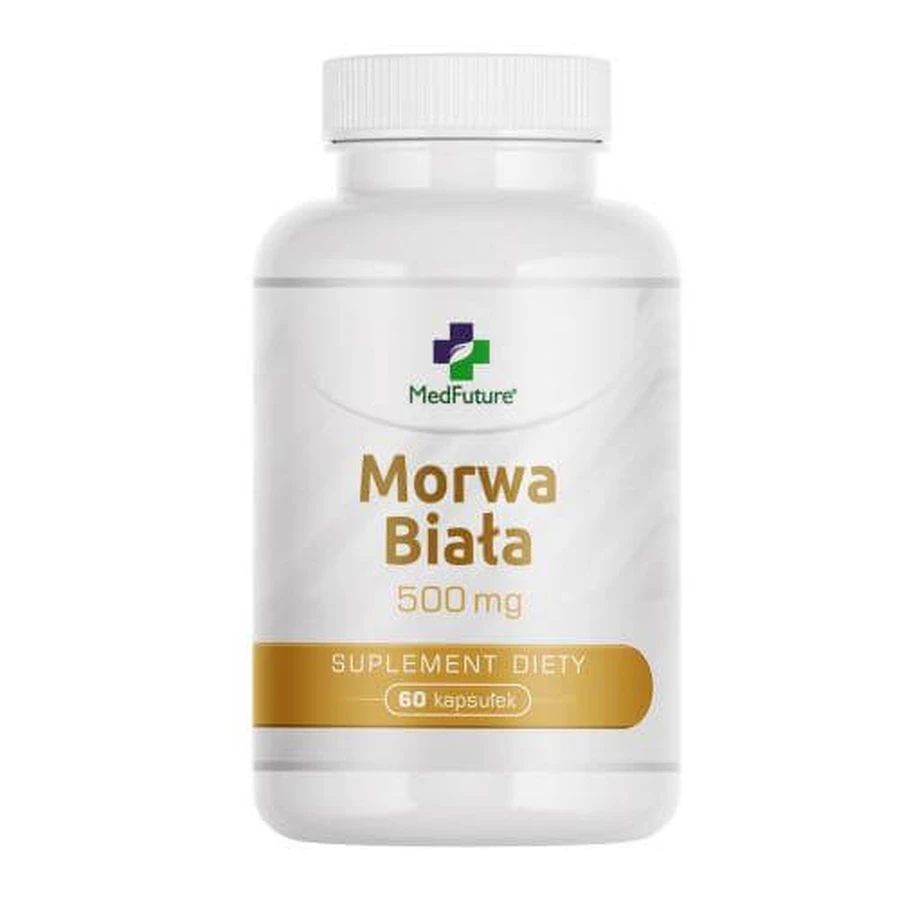 MedFuture Morwa biała 500mg, 60 kaps: ceny i cechy