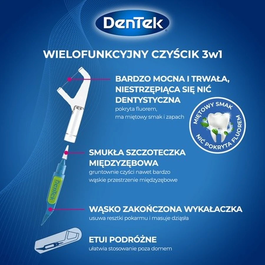 DENTEK Detergent multifuncțional 3in1 On The Go, 12pcs