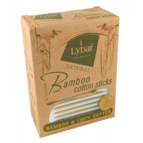 Mattes Lybar Bambus-Wattestäbchen, 200 St