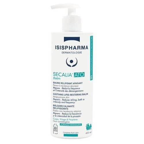 ISISPHARMA Secalia Ato Balsam Beruhigender und rückfettender Balsam für trockene und atopische Haut, 400 ml