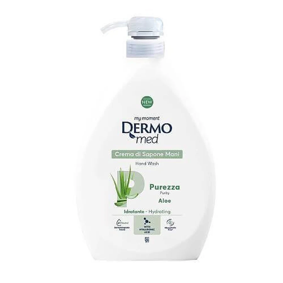 DERMOMED savon liquide avec pompe Aloe Vera, 1 l