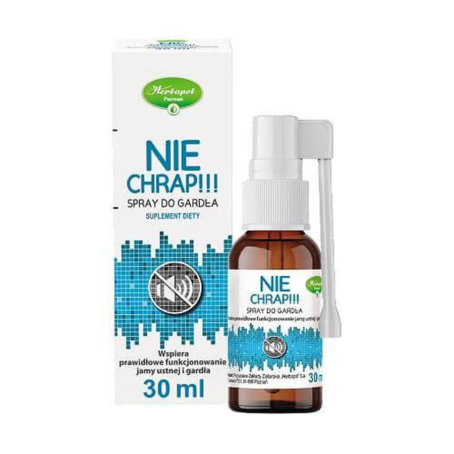 Herbapol Nie Chrap Spray pentru gât, 30 ml