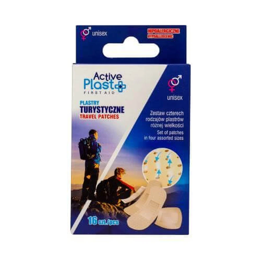 ACTIVE PLAST Cerotti turistici, 16 pezzi